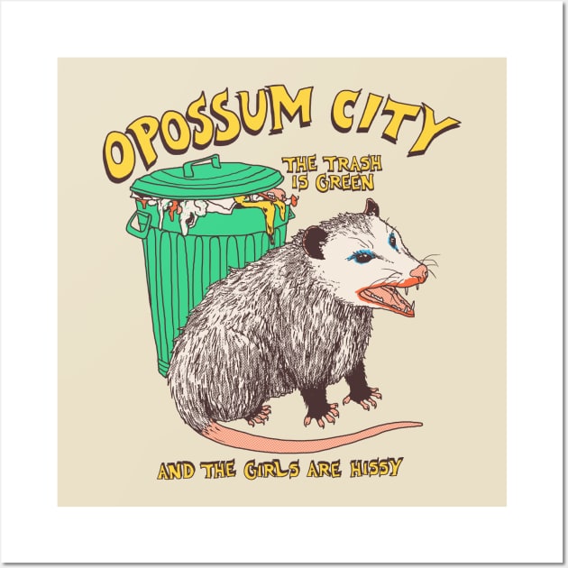 Opossum City Wall Art by Hillary White Rabbit